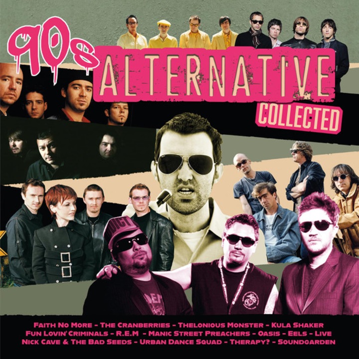 Various Artists(Weezer, Oasis, Manic Street Preachers) - 90's Alternative Collected, Translucent Magenta - 2LP
