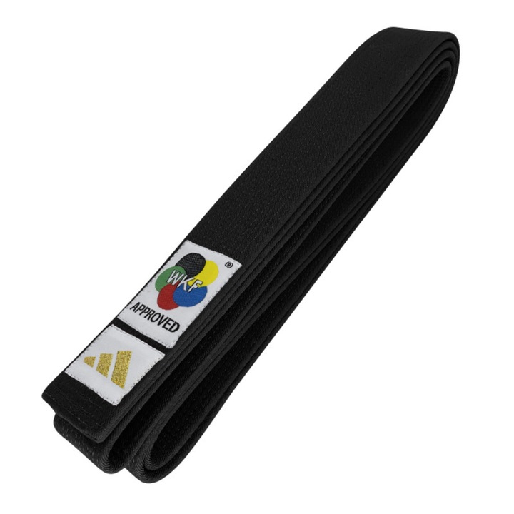 Одобрен от Adidas колан за карате WKF 320 см черен