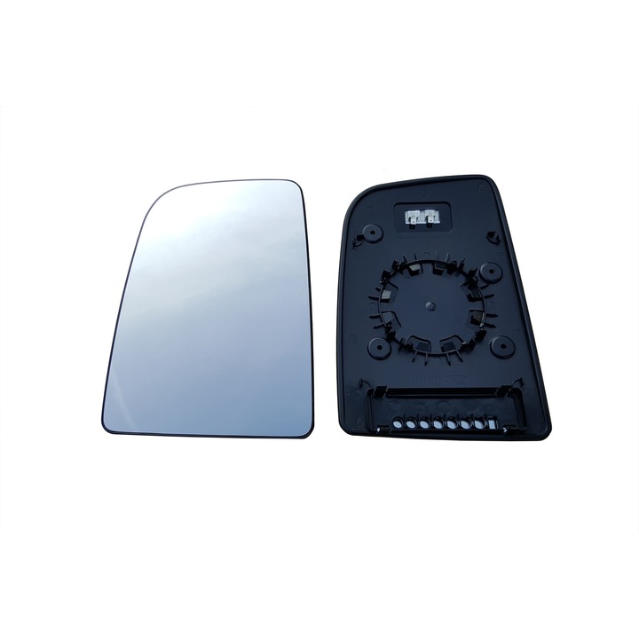 Sticla oglinda, Dreapta, Am Volkswagen Crafter 2005-2017, Incalzita, Argintiu/Negru