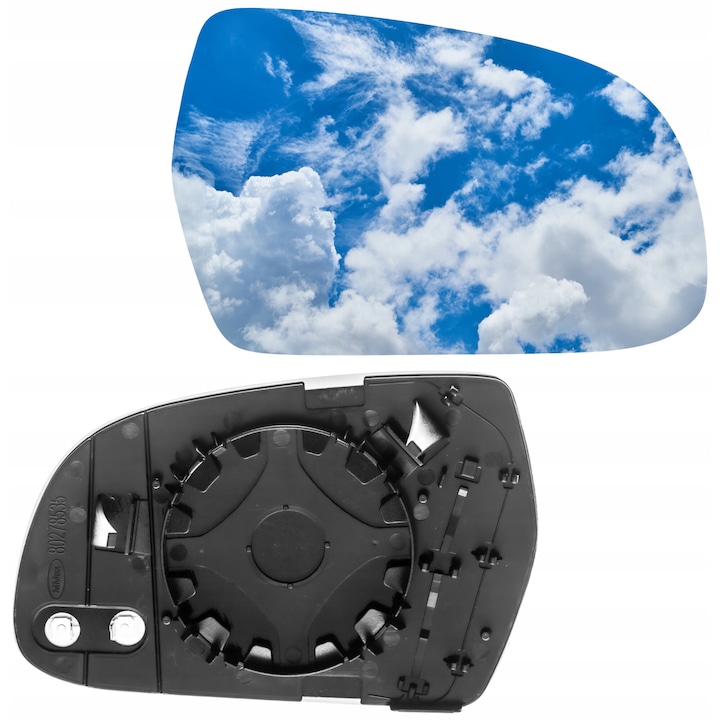 Sticla Oglinda Dreapta, Audi, Compatibila Cu Modele A3 8P, A4 B8, A5 8T3 Din 2010, Cu Incalzire Pe 2 Pini, Sticla Sferica Cromata, Cu Rama Pentru Montaj Rapid Fara Lipire, Omologata Rutier, Calitate Inalta