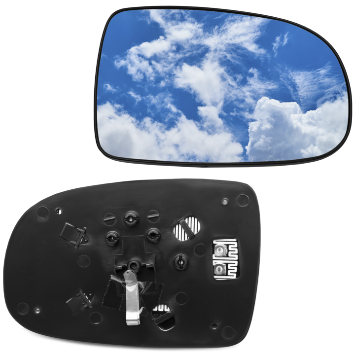 Sticla Oglinda Exterioara Dreapta Pasager Incalzita, AWParts, Compatibil Cu Opel Corsa C 2000-2006, Geam Convex Cu Degivrare, Suport Montaj Inclus, VIzibilitate Clara, Inlocuieste Sticla Originala