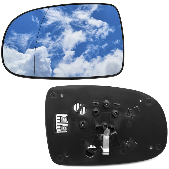 Geam oglinda, pentru Opel Corsa C 2000-2006, Stanga, Incalzit, Claritate HD, Rezistent inghet, Fixare precisa, Siguranta