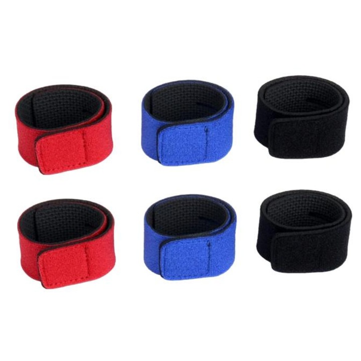 Set 6 Bureti Elastici pentru Prindere Lansete,Nylon/Cauciuc, Multicolor