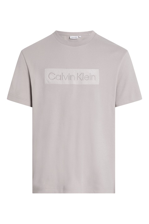 CALVIN KLEIN, Стандартна тениска с лого, Светло кафяво