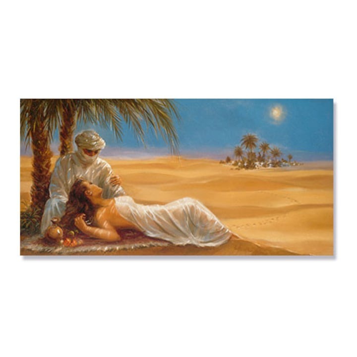 Dekoratív falfestés, fa kerettel, 33cm x 24cm, 2348 kép