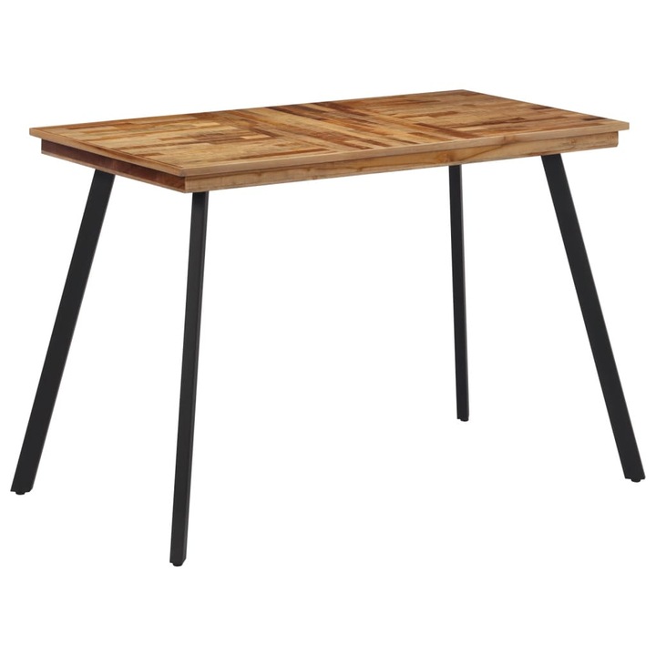 Трапезна маса vidaXL, 120x62x76 см, Тик масив, 15.66 Kg