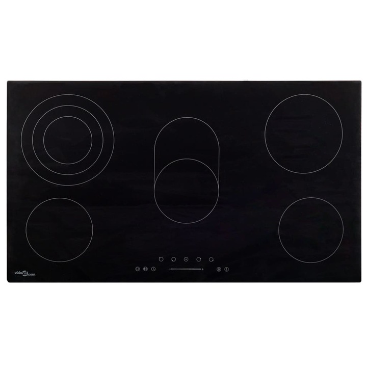 Plita incorporabila Cecotec Bolero Squad I 4200, Inductie, 4 zone de gatit, Booster, 9 Niveluri, Timer, Negru