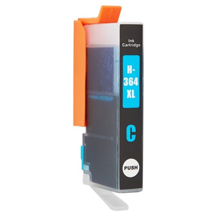 Cartus cerneala compatibil HP 364XL, CB323EE, cyan, 18 ml, 750 pagini