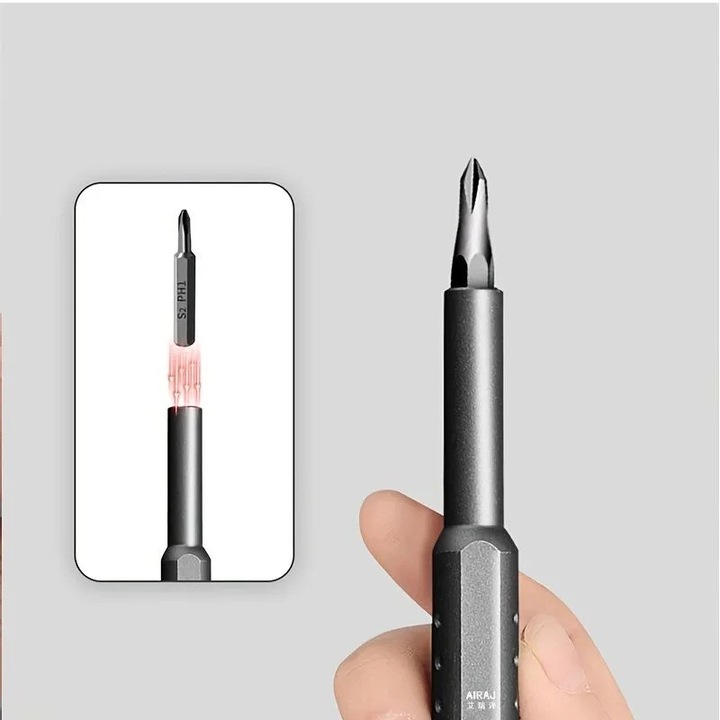 Surubelnita magnetica de precizie 44 in 1 Farrot, set de scule manuale pentru reparatii, neagra