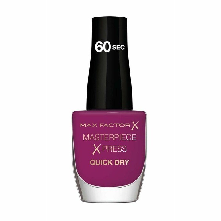 Lac de unghii cu finisaj lucios, Max Factor Masterpiece Xpress, 360 Pretty As Plum, 8 ml
