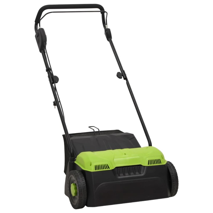Скарификатор и гребло 2в1, Zakito Europe, ABS, 30 l, Работна ширина 36 cm, 1500W, 58x114.5cm, Черен/Зелен