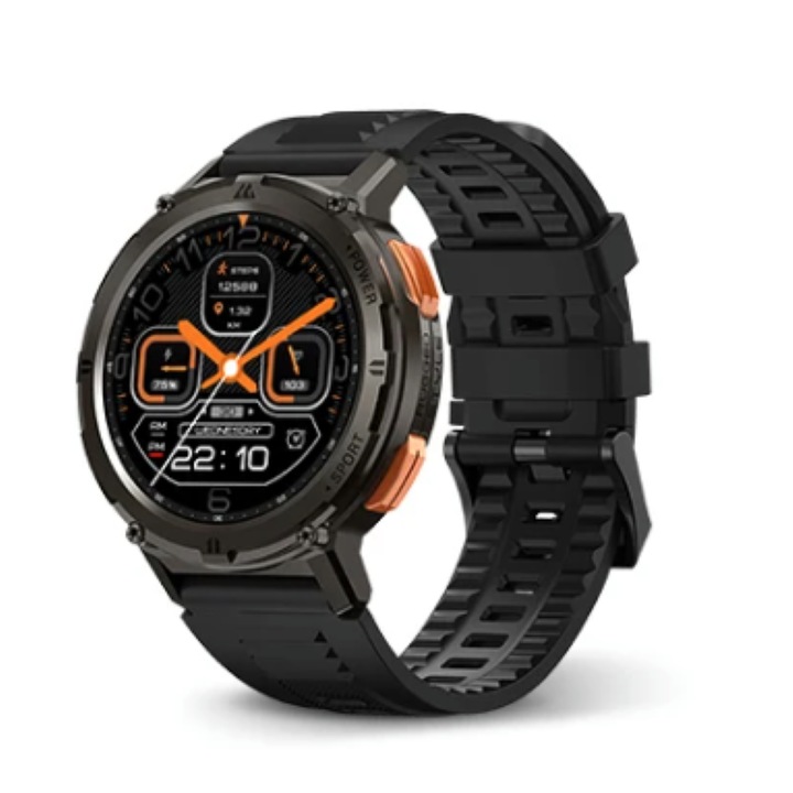 Smartwatch impermeabil pentru barbati K9, HR, Calorii, Tensiune arteriala, Bluetooth, Notificari mesaje