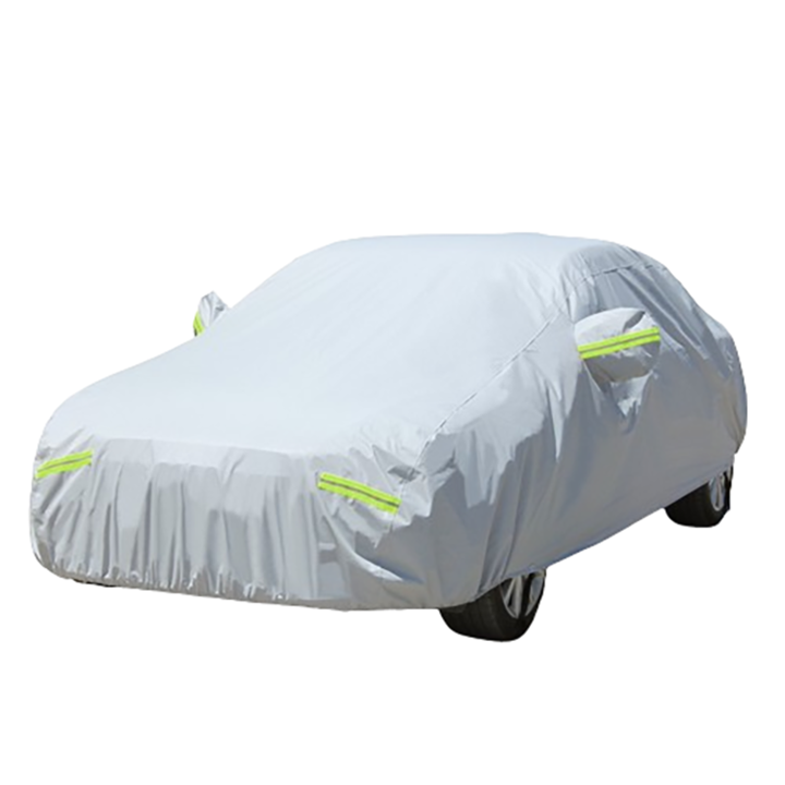 Husa auto, PEVA, 4.2x1.75x1.5m, Reflectorizanta, Argintiu