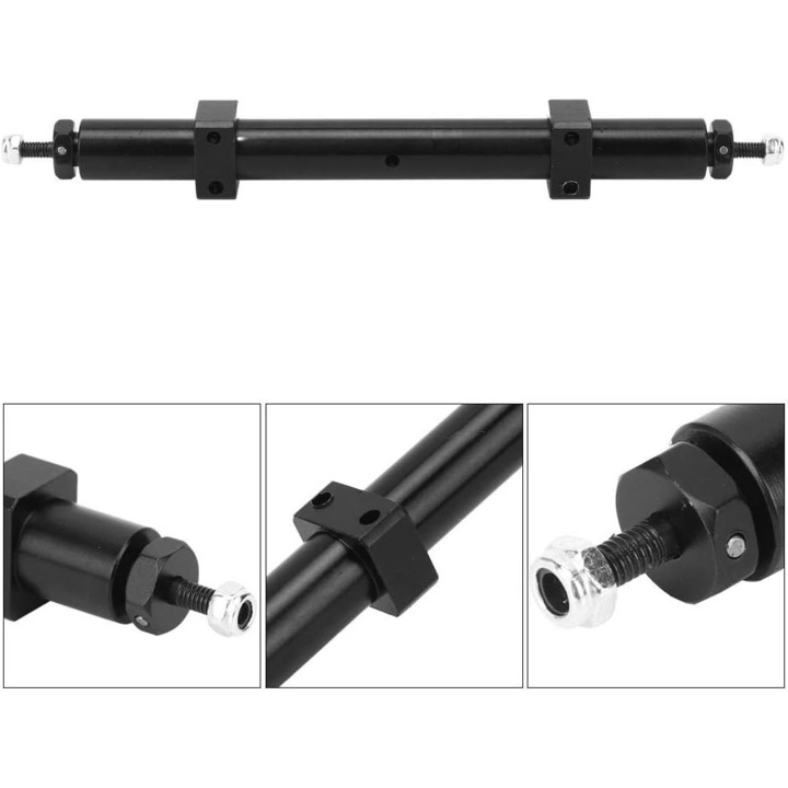 Ос на ремарке, Mmgoqqt, Алуминий, 140 mm, Черен