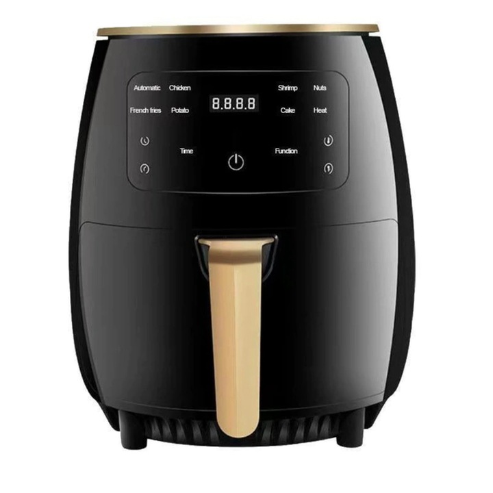 Еър Фритюрник, 2400 W, Функция Печене, 6л, Черен