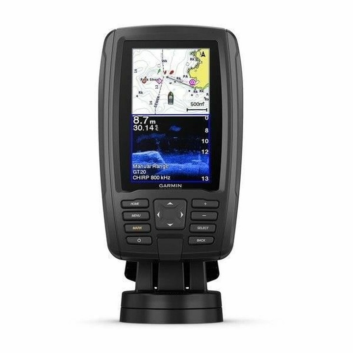 GPS сонар за риболов, Garmin, Wi-Fi, 32 GB, ECHOMAP Plus, LCD, 4,3 инча, черен