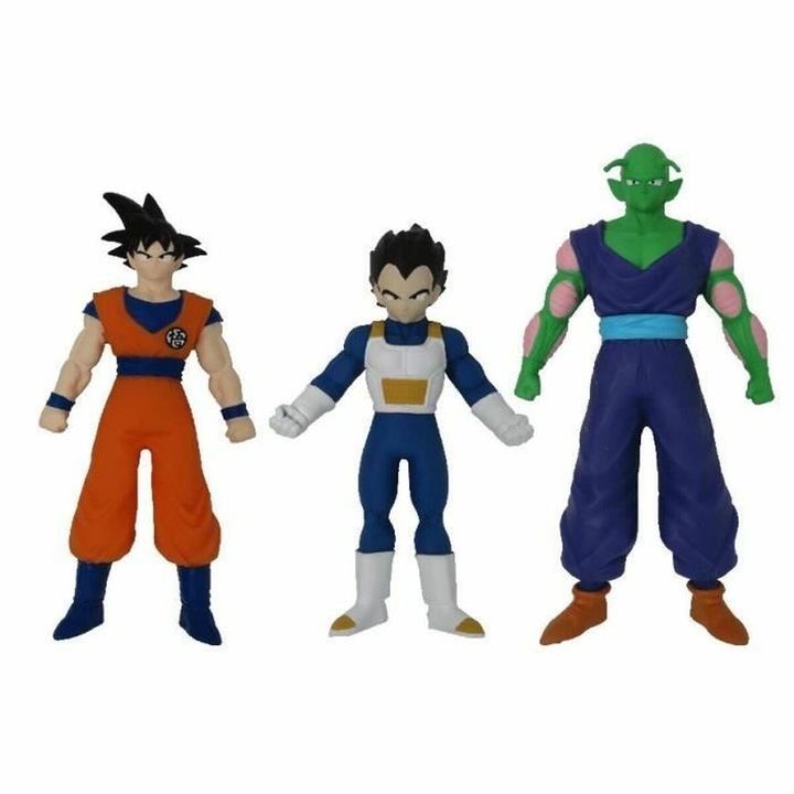 3db gyerek figura készlet, Műanyag, Dragon Ball modellel, 3 év+, Többszínű