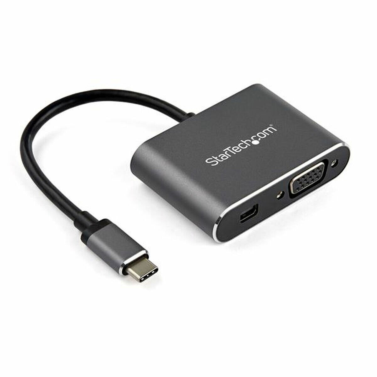 Adaptor USB Startech, CDP2MDPVGA, 3840x2160px, 2 porturi, gri