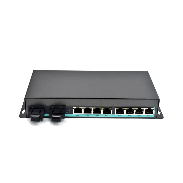 Switch POE 8GE + 2 Porturi Optice A+ B Gigabit