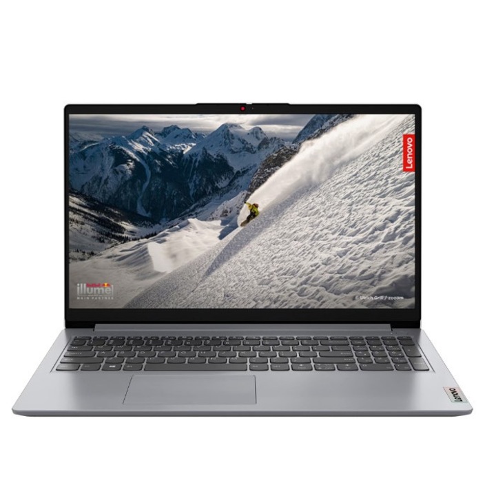 Laptop Lenovo IdeaPad 1 15 ALC7 cu procesor AMD Ryzen 7 5700U, 1, 8 GHz, 15, 6'', 8 GB RAM, 512 GB SSD, Windows 10 Pro, Cloud Grey