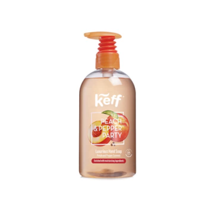 2 x Keff Peach & Pepper Party folyékony szappan, Sano, 500 ml