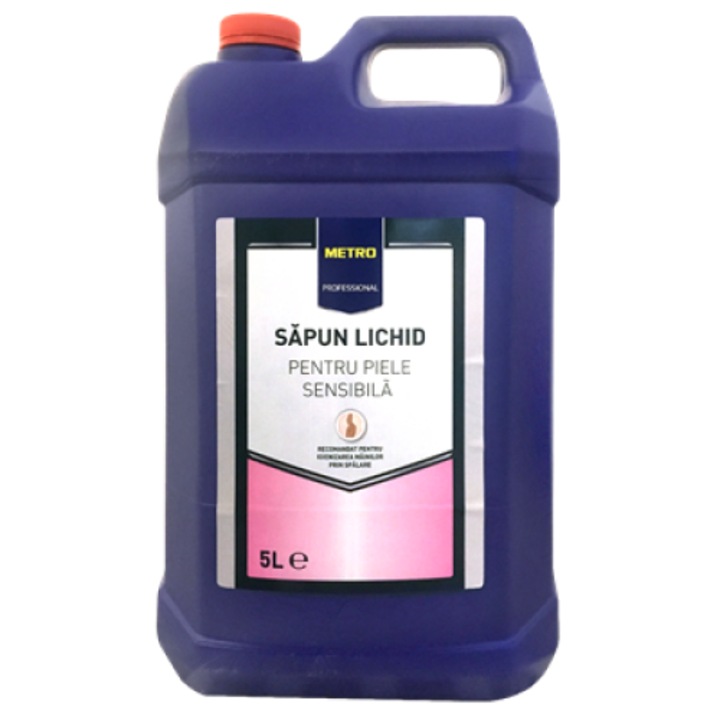 Течен сапун за чувствителна кожа, 5 л, Metro Professional