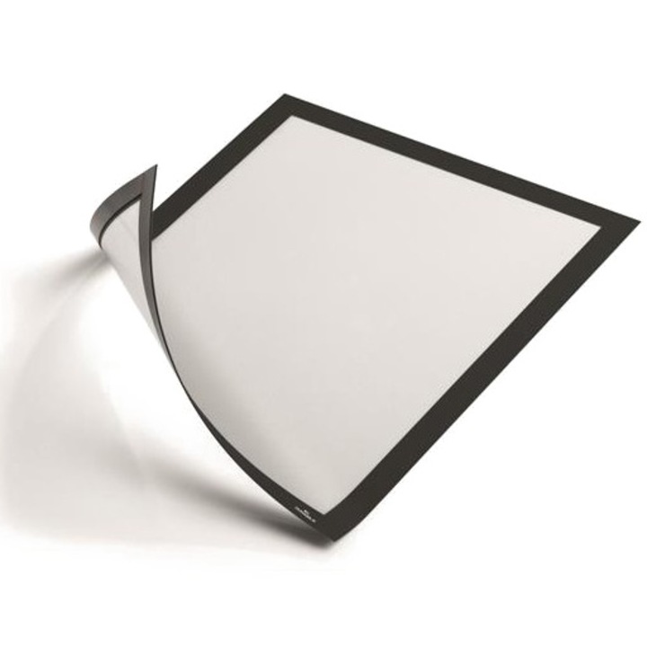 Rama magnetic Durable Duraframe, A4, 5 bucati / set, negru