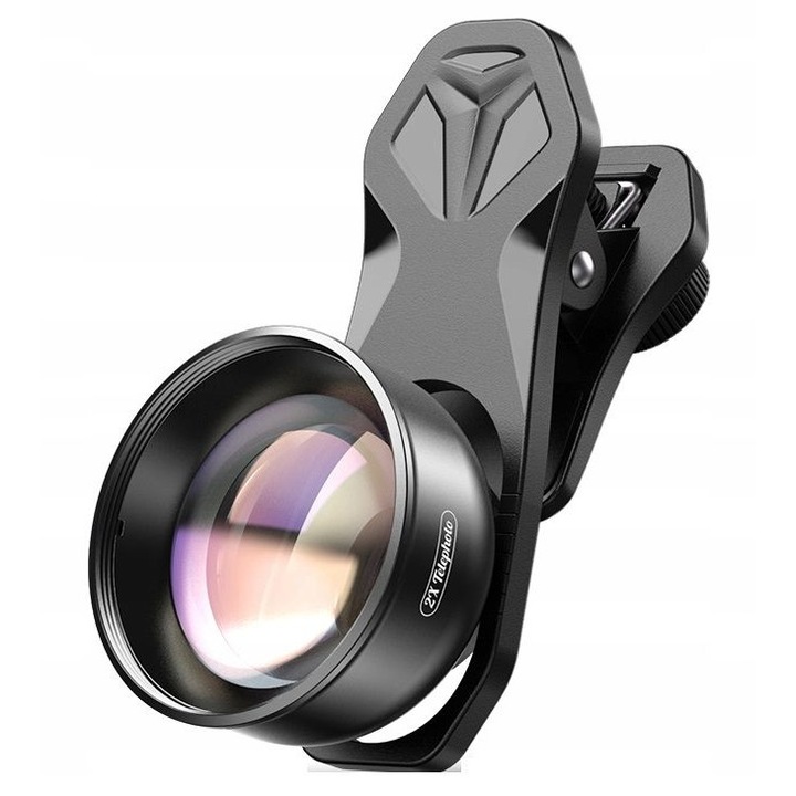 Obiectiv cu zoom portret, teleobiectiv 2x TELE pentru telefon sau smartphone, Apexel HB2X