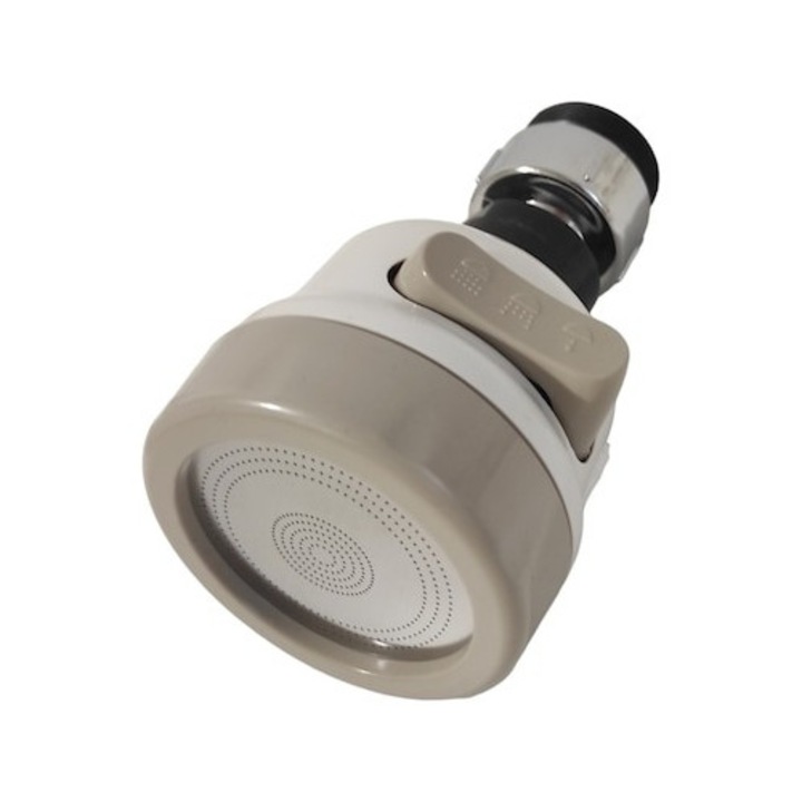 Perlator baterie chiuveta crem cu trei functii cromat, economie apa, Dactylion®