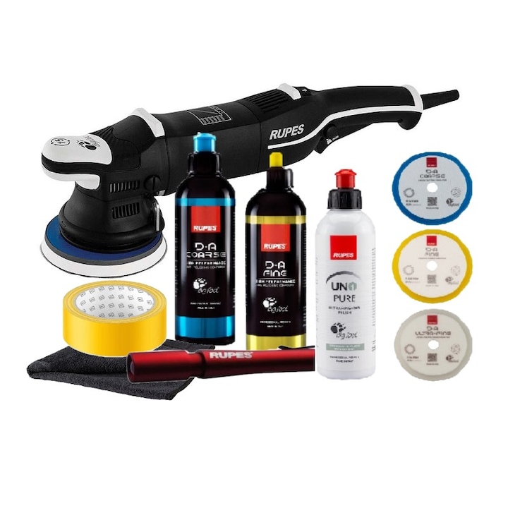 Kit Rupes Kit complet polishare masina Rupes LHR15 Mark III, paste Rupes 3 pasi ...