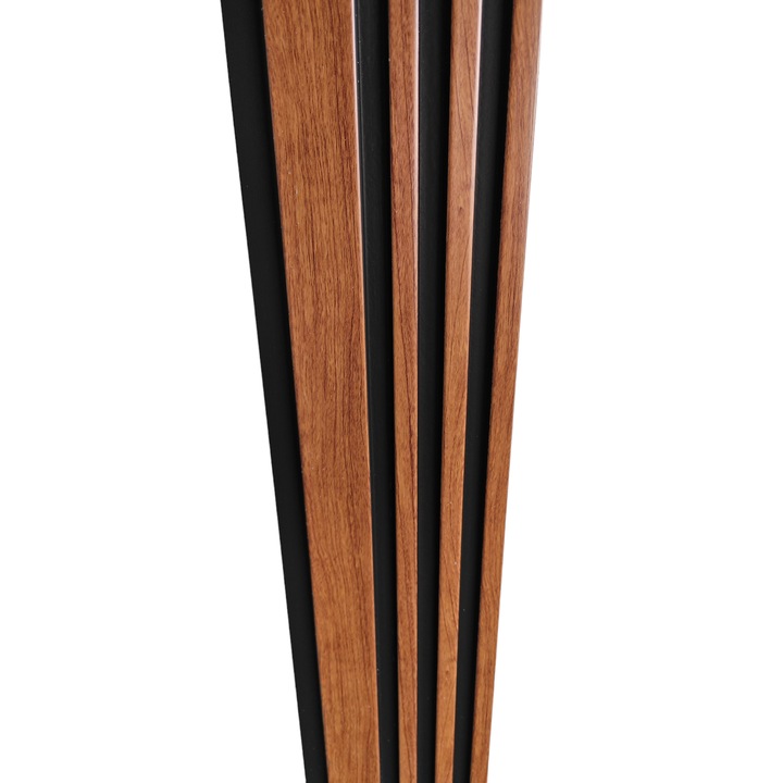 Интериорен панел за стена Gerdani BG, 290x12.5cm, Кафяв и черен