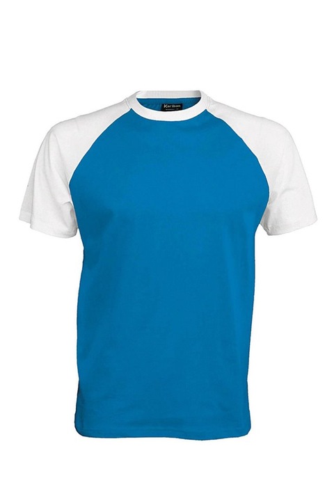 Ferfi polo, ket szin Baseball - KA330, Világoskék/Aqua