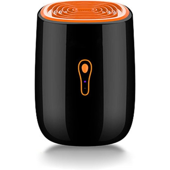 Elektromos párátlanító ruhaszárító funkcióval, hordozható 800 ml, nedvességelszívási mennyiség 300 ml/24 óra, 22 W, fekete-narancs