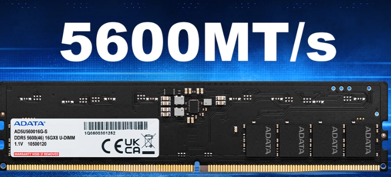 Memorie ADATA U-DIMM, 16GB DDR5, 5600MHz CL46 - eMAG.ro