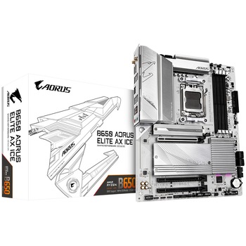 Placa de baza Gigabyte B650 AORUS ELITE AX ICE, Socket AM5, ATX
