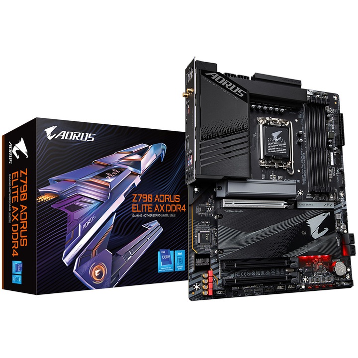 GIGABYTE Z790 AORUS ELITE AX DDR4 alaplap, LGA 1700