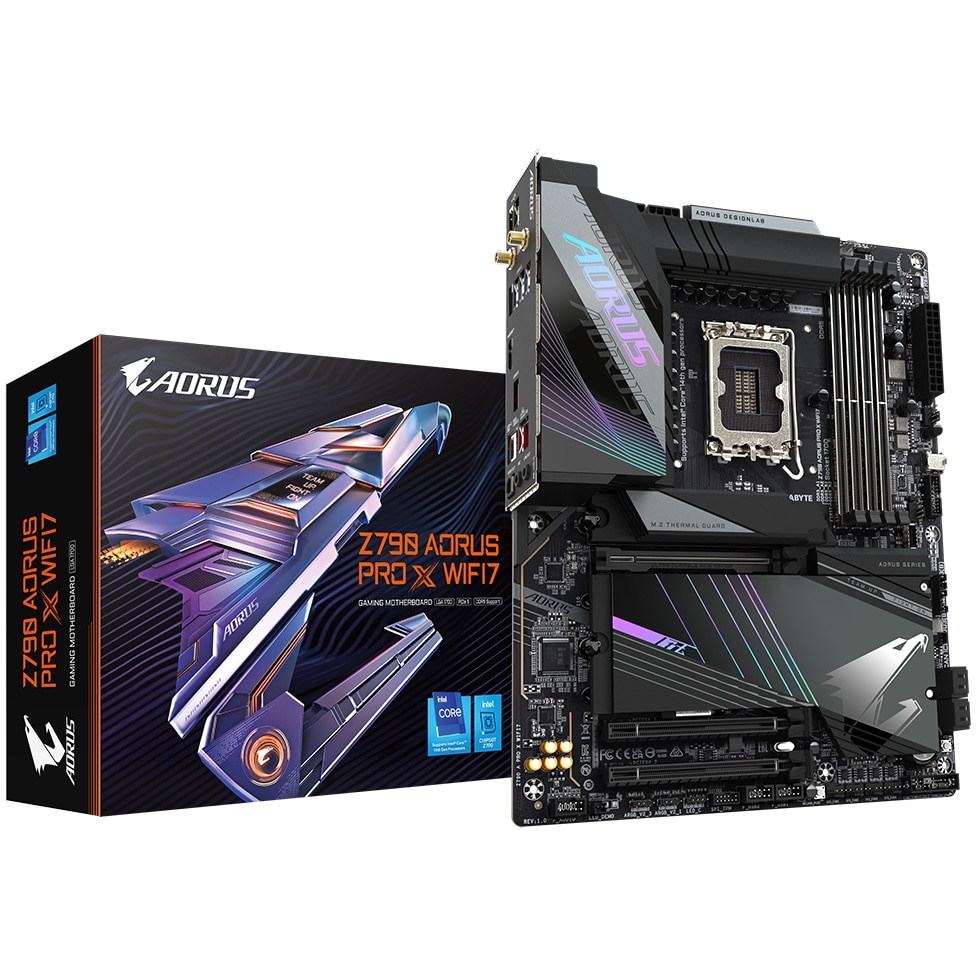 Placa de baza GIGABYTE Z790 AORUS PRO X WIFI7, LGA1700, ATX