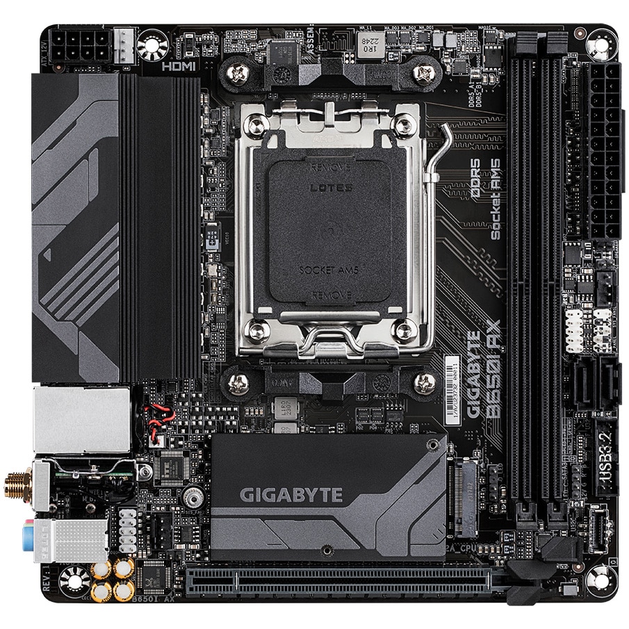 Placa de baza GIGABYTE B650I AX, Socket AM5, Mini-ITX - eMAG.ro