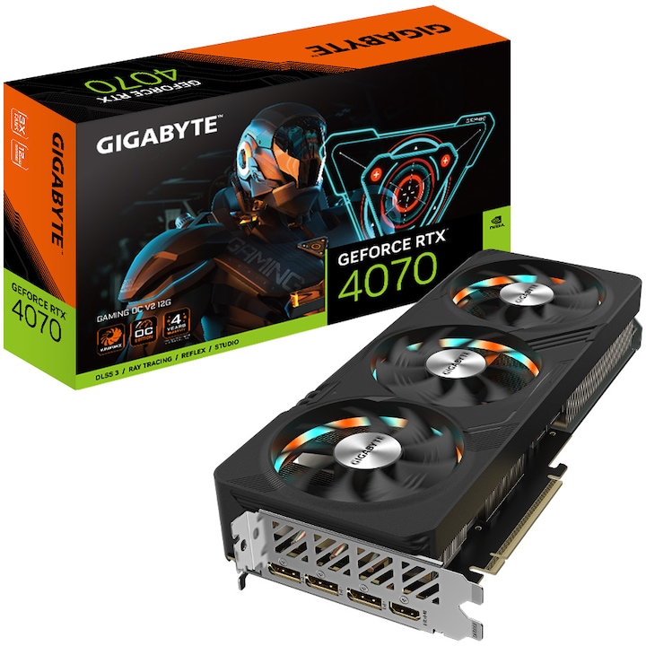 Видео карта Gigabyte GeForce® RTX™ 4070 GAMING OC V2, 12G GDDR6X, 192-bit