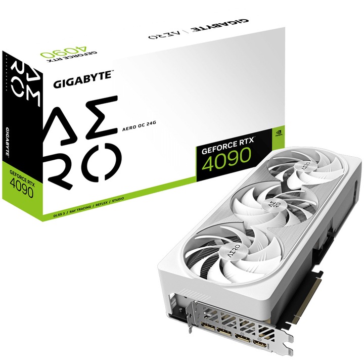 Placa video Gigabyte GeForce® RTX™ 4090 AERO OC, 24GB GDDR6X, 384-bit