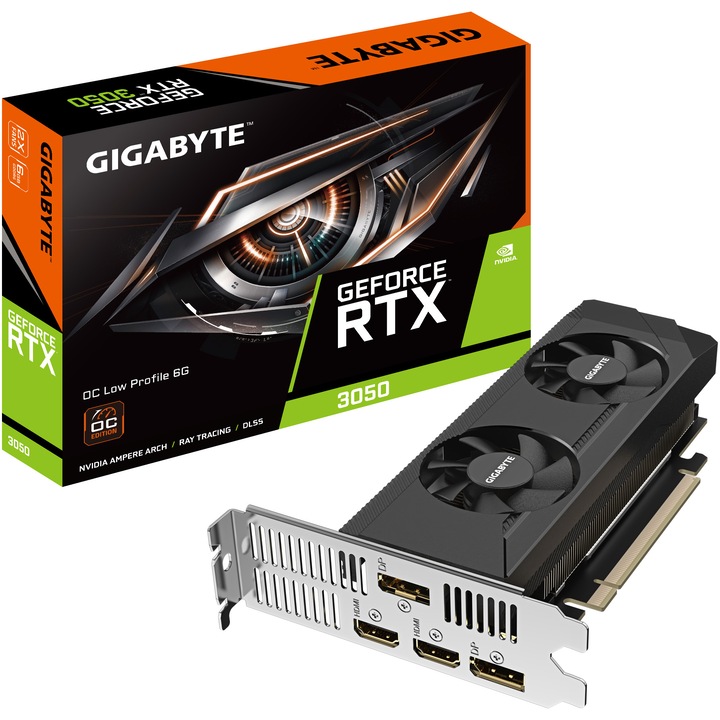 Placa Video Gigabyte GeForce® RTX™ 3050 OC, 6GB GDDR6, 96-bit