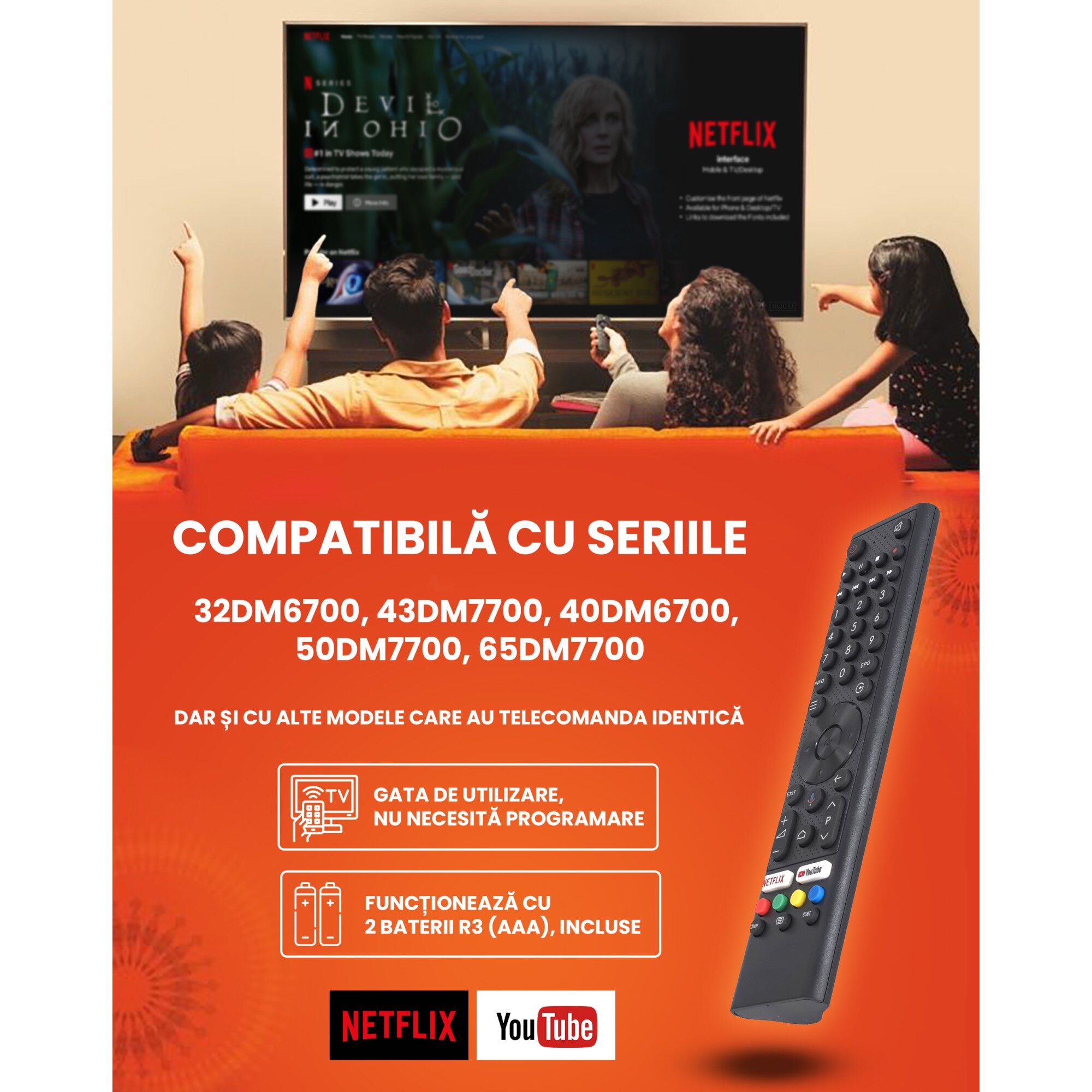 Telecomando Re-Flix Superior Light compatibile con SAT/DTT DIPROGRESS DPT210HA
