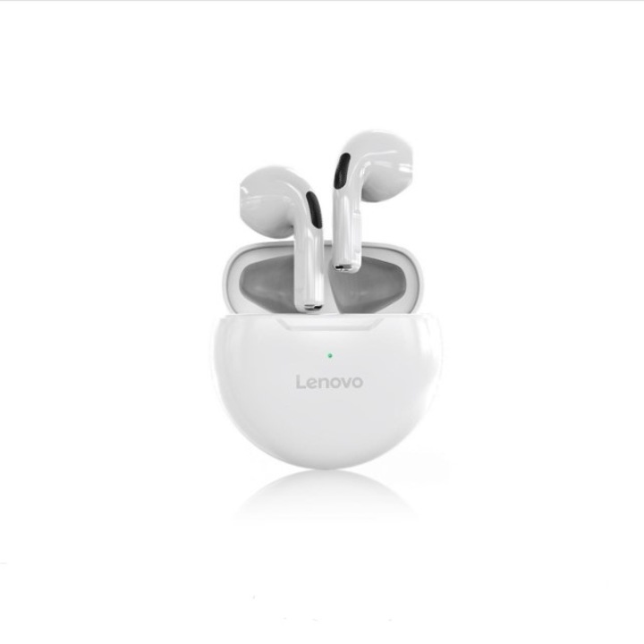 Безжични слушалки Lenovo HT38, бял