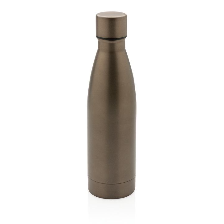 Sticla vacuum, otel inoxidabil reciclat, capacitate 500 ml, maro