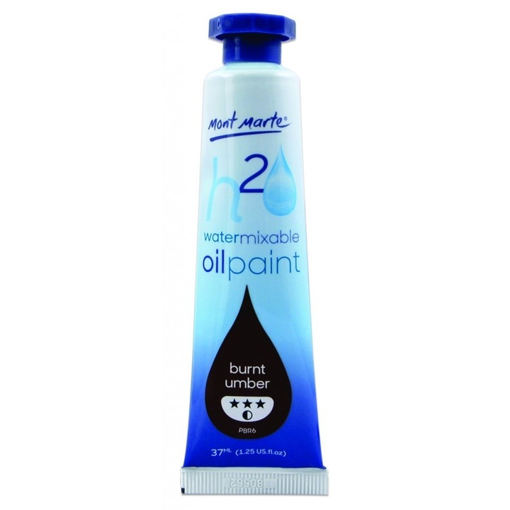 Culori ulei mixabile cu apa 37 ml Mont Marte - Burnt Umber