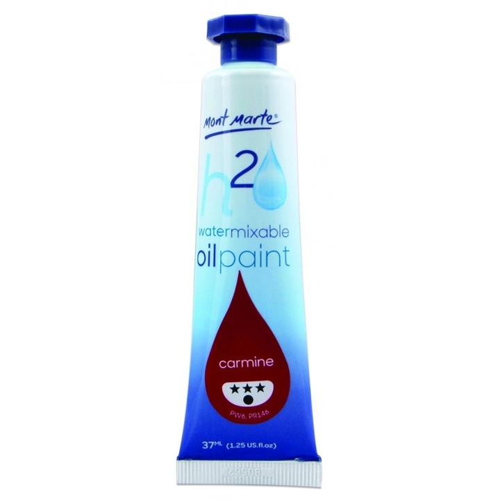 Culori ulei mixabile cu apa 37 ml Mont Marte - Carmine