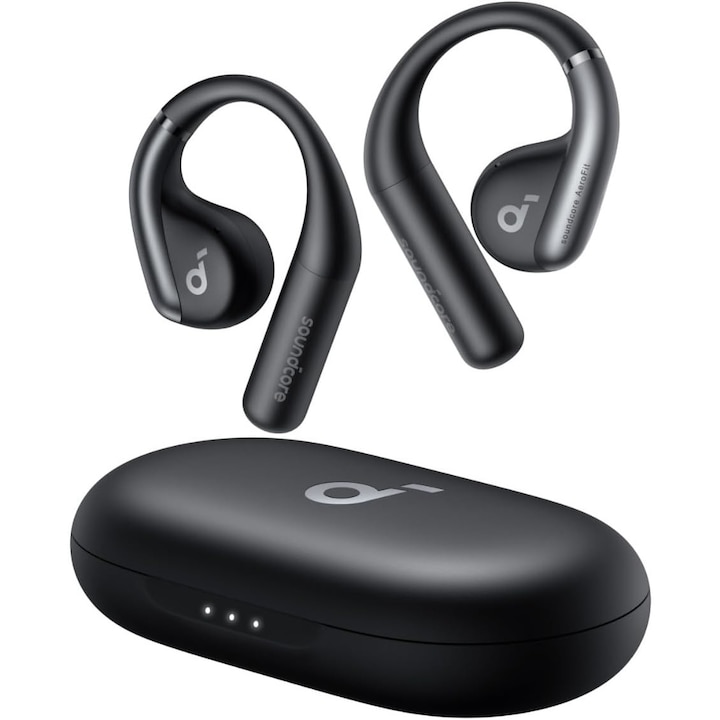 Безжични слушалки Anker SoundCore AeroFit True, IPX7, 42H автономност, Bluetooth 5.3, черни