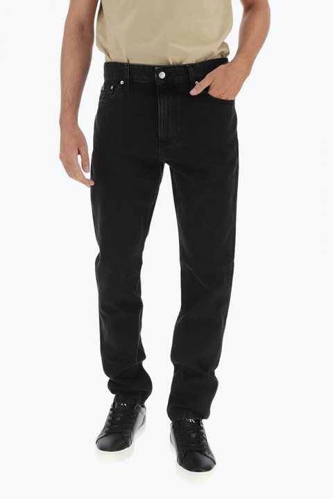 Ferfi Dad farmer Regular Fit szabassal, kozepes derekkal, fekete, Fekete, W31-L32