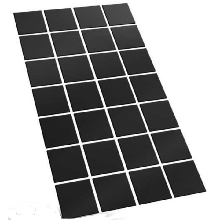 Set 28 buc patrate magnetice autoadezive, 4x4 cm