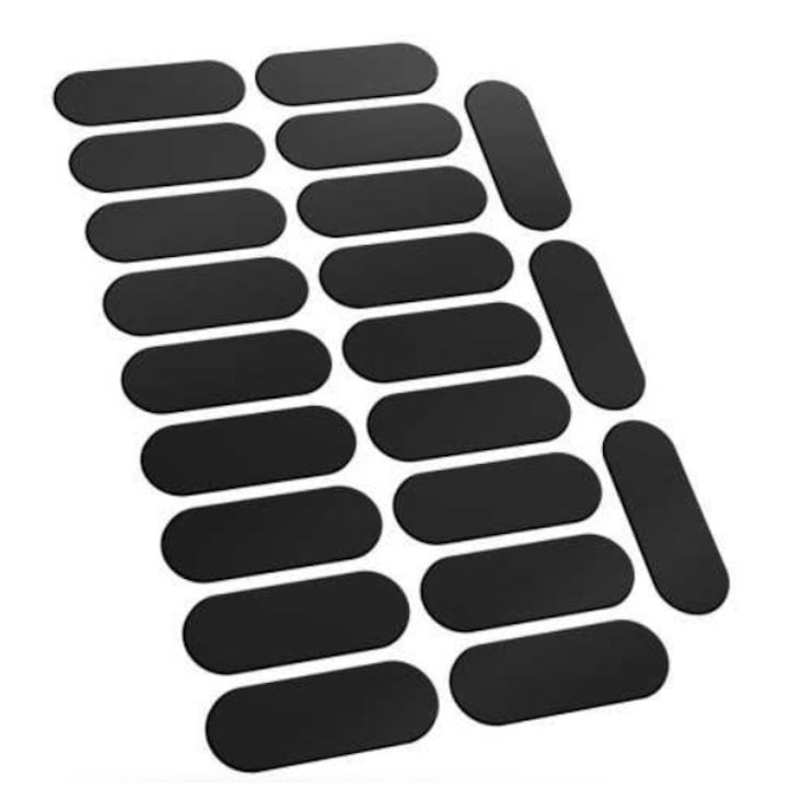 Set 21 buc ovale magnetice autoadezive, 2.5x7 cm
